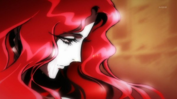 Anime picture 1280x720 with casshern sins wide image red hair tears janice