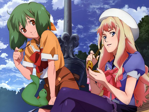 Anime picture 1920x1440 with macross macross frontier ranka lee highres tagme