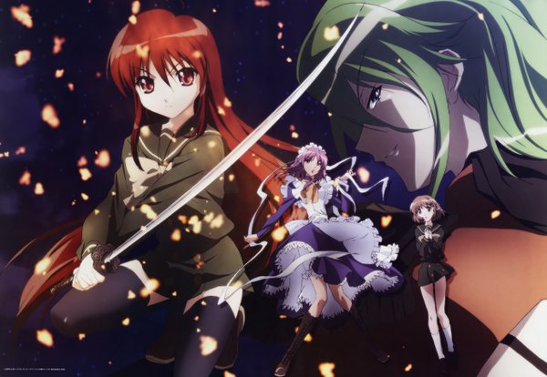 Anime picture 5107x3527 with shakugan no shana j.c. staff shana yoshida kazumi wilhelmina carmel highres