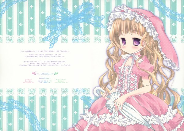 Anime picture 4937x3523 with blush highres scan lolita fashion nostalgic barbie okazaki anko