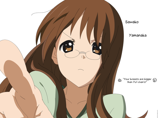 Anime picture 1600x1200 with k-on! kyoto animation yamanaka sawako close-up transparent background vector
