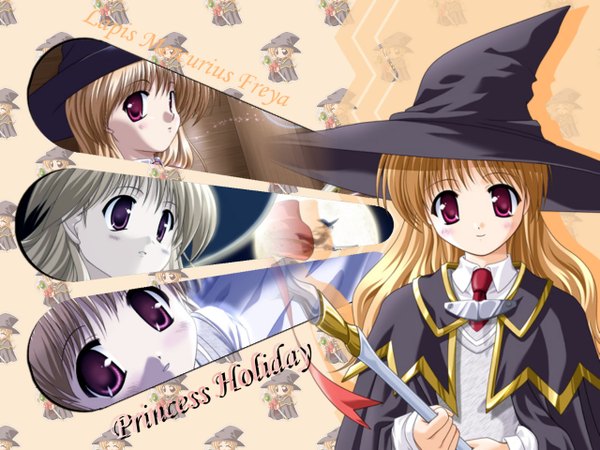 Anime picture 1280x960 with princess holiday witch tagme lapis mercurius freya