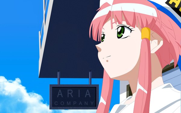 Anime picture 1440x900 with aria mizunashi akari wide image hair tubes tagme