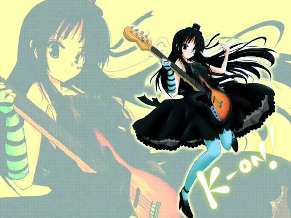 Anime picture 1280x960 with k-on! kyoto animation akiyama mio guitar tagme