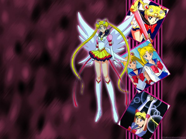 Anime picture 1024x768 with bishoujo senshi sailor moon toei animation tsukino usagi super sailor moon eternal sailor moon