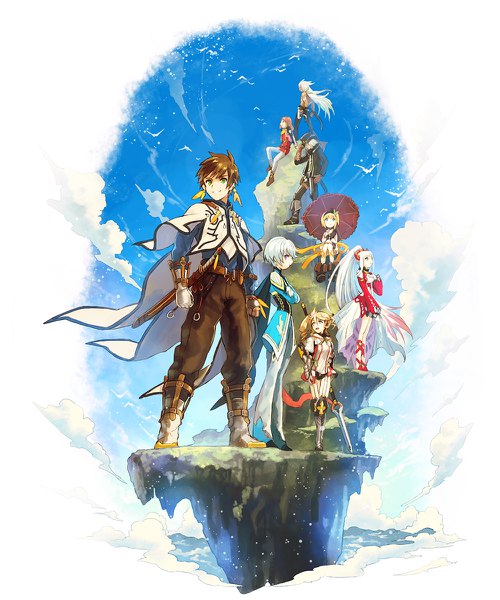 Anime picture 1000x1200 with tales of (series) tales of zestiria namco (studio) edna (tales) alisha (tales) mikleo (tales) sorey (tales) lailah (tales) rose (tales) dezel (tales) zinnkousai3850 long hair tall image fringe short hair open mouth blonde hair simple background hair between eyes red eyes