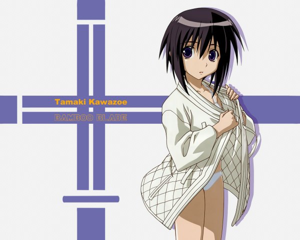 Anime picture 1280x1024 with bamboo blade kawazoe tamaki light erotic underwear panties