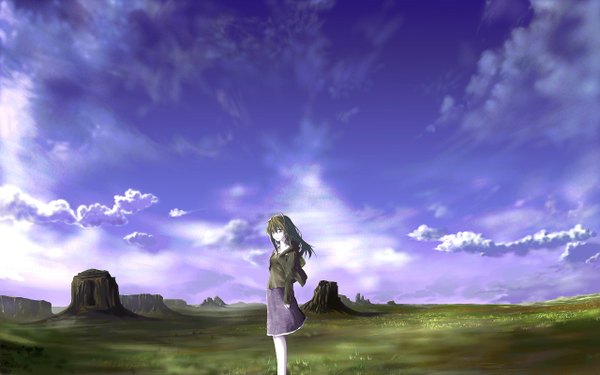 Anime picture 1280x800 with ssi wide image sky wind landscape scenic