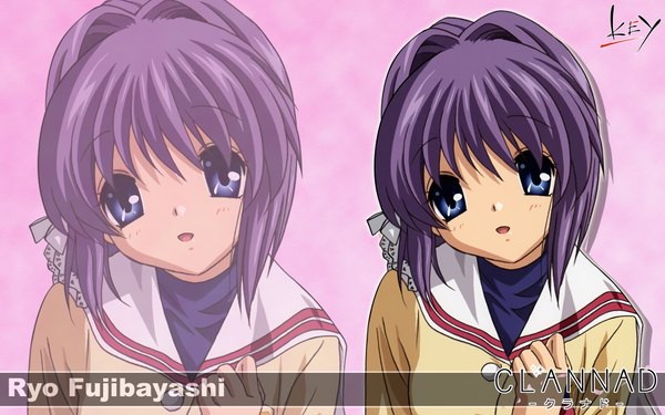 Anime picture 1920x1200 with clannad key (studio) fujibayashi ryou highres wide image copyright name girl