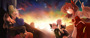 Anime picture 1500x643