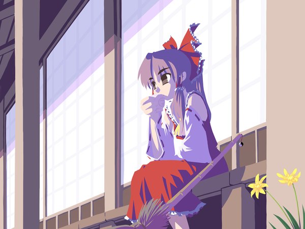Anime picture 1600x1200 with touhou hakurei reimu yuuki (snowhouse) highres girl