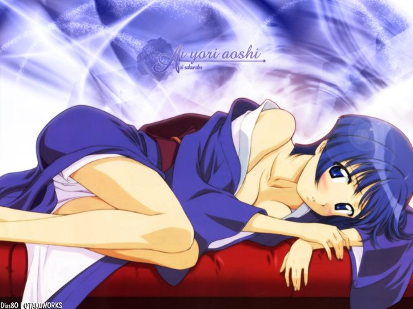 Anime picture 1024x768 with ai yori aoshi j.c. staff sakuraba aoi light erotic tagme