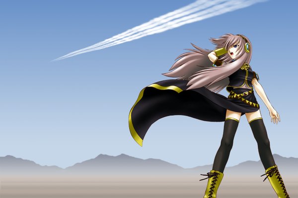 Anime picture 1440x960 with vocaloid megurine luka girl tagme