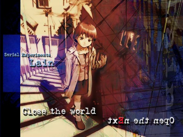 Anime picture 1024x768 with serial experiments lain iwakura lain tagme