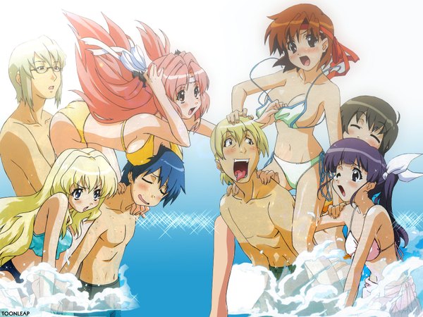 Anime picture 1600x1200 with girls bravo miharu sena kanaka kojima kirie koyomi hare nanaka fukuyama lisa sasaki yukinari light erotic girl swimsuit bikini fukuyama kazuharu