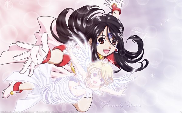 Anime picture 1920x1200 with aa megami-sama anime international company skuld highres wide image wings noble scarlet