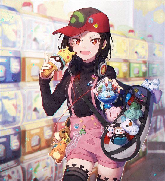 Anime picture 1000x1094 with pokemon pokemon sm nintendo pikachu eevee oshawott rowlet charizard bulbasaur cosmog clefairy diglett ditto mew alolan vulpix pyukumuku hakusai (tiahszld) single tall image looking at viewer