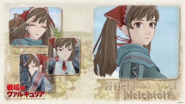 Anime picture 1920x1080 with valkyria chronicles alicia melchiott highres wide image