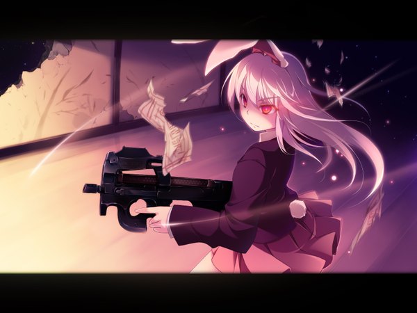 Anime picture 1600x1200 with touhou reisen udongein inaba animal ears bunny ears bunny girl girl hinoeya kiuri