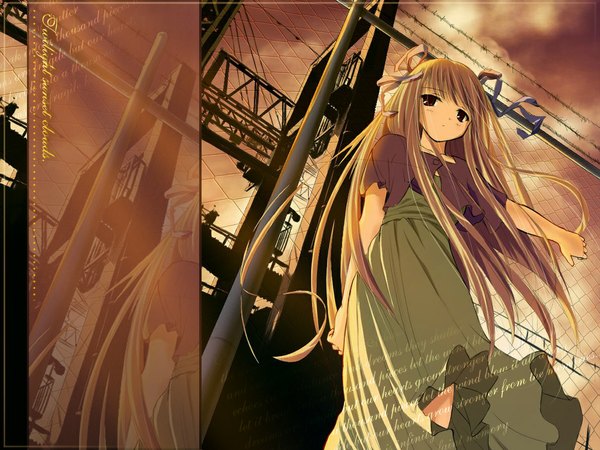 Anime picture 1024x768 with air key (studio) tohno minagi tagme