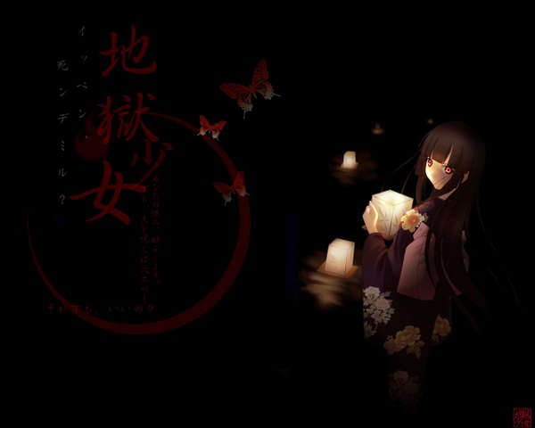 Anime picture 1280x1024 with hell girl studio deen enma ai tagme