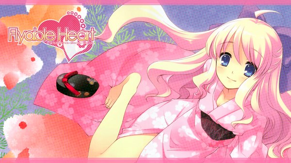 Anime picture 7680x4320 with flyable heart minase sakurako itou noiji highres wide image japanese clothes yukata