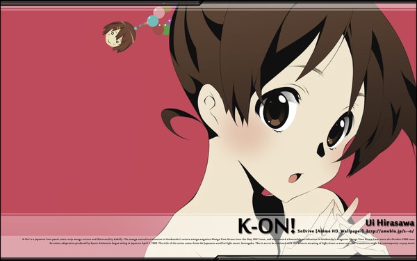 Anime picture 1920x1200 with k-on! kyoto animation hirasawa ui highres wide image watermark