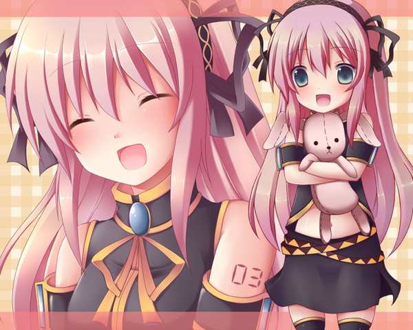 Anime picture 1280x1024 with vocaloid megurine luka girl tagme