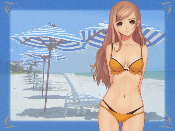 Anime picture 1600x1200 with shining (series) shining wind touka kureha tony taka girl swimsuit bikini