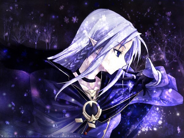 Anime picture 1600x1200 with fate (series) fate/stay night studio deen type-moon caster shingo (missing link) sparkle purple background