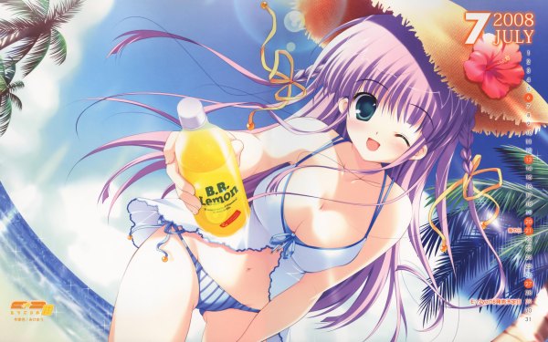 Anime-Bild 4800x3000 mit mikeou highres light erotic wide image swimsuit bikini