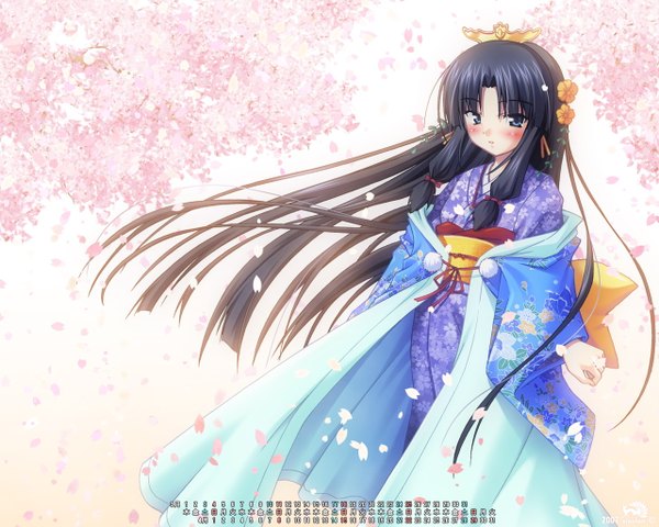 Anime picture 1280x1024 with calendar 2007 calendar tagme