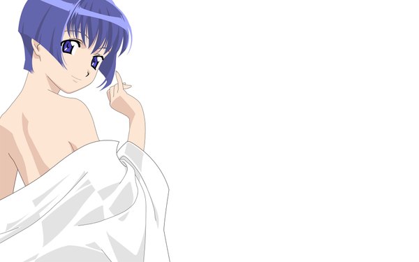 Anime picture 1920x1200 with ai yori aoshi j.c. staff sakuraba aoi highres light erotic wide image white background