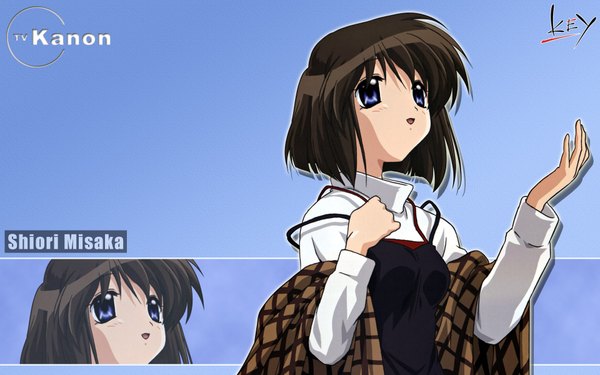 Anime picture 1920x1200 with kanon key (studio) misaka shiori highres wide image girl