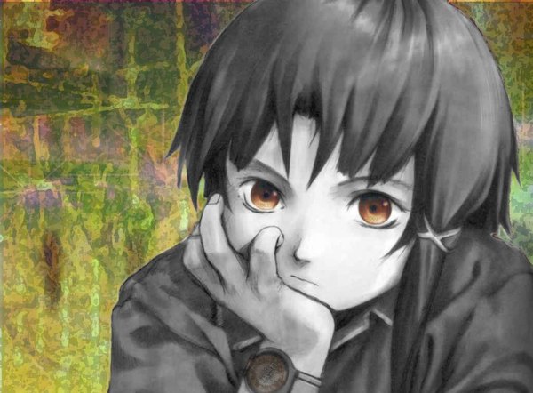Anime picture 1024x756 with serial experiments lain iwakura lain tagme