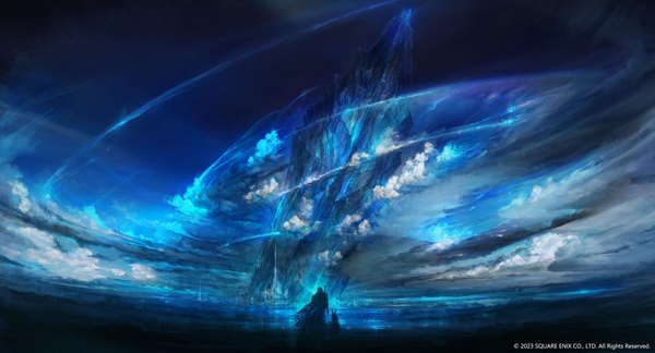 Anime picture 3708x2000 with final fantasy final fantasy xvi square enix clive rosfield takahashi kazuya single highres wide image standing sky cloud (clouds) official art wallpaper scenic boy