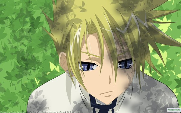Anime picture 1440x900 with 07-ghost studio deen frau headstro blue eyes blonde hair wide image
