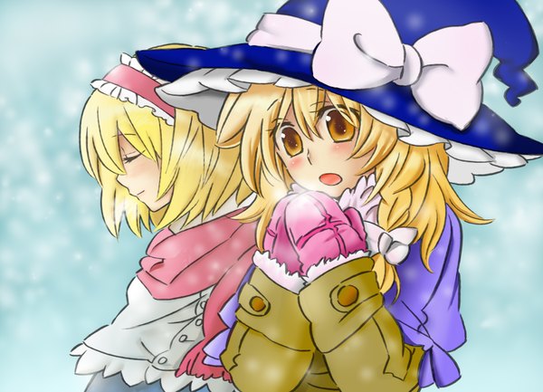 Anime picture 1800x1300 with touhou kirisame marisa alice margatroid popoin highres girl