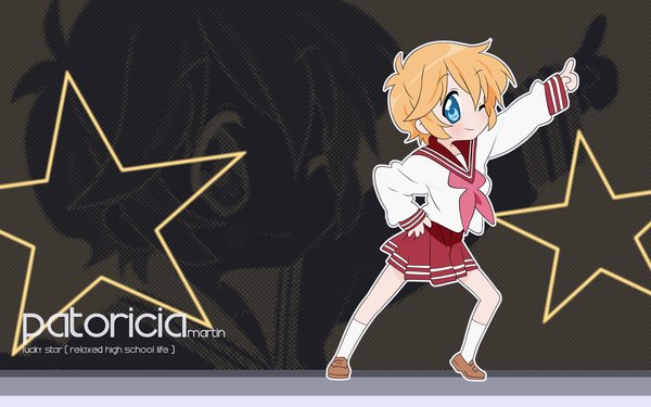 Anime picture 1920x1200 with lucky star kyoto animation patricia martin highres wide image girl