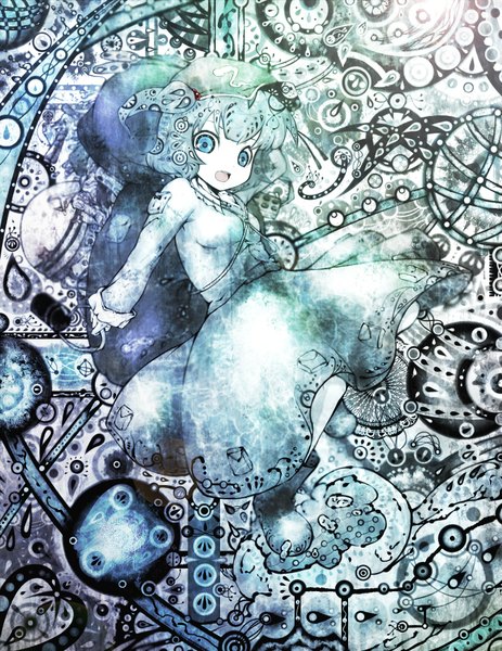 Аниме картинка 1350x1750 с touhou каваширо нитори высокое изображение голубые глаза девушка шляпа