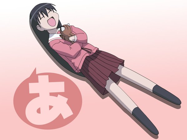 Anime picture 1024x768 with azumanga daioh j.c. staff sakaki girl maaya