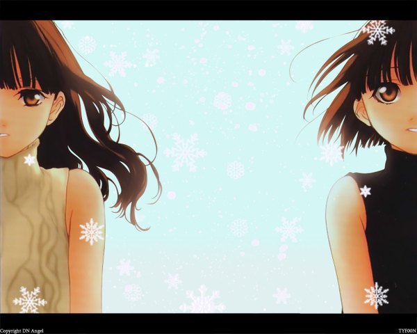 Anime picture 1280x1024 with d.n.angel xebec harada riku harada risa sugisaki yukiru multiple girls twins girl 2 girls