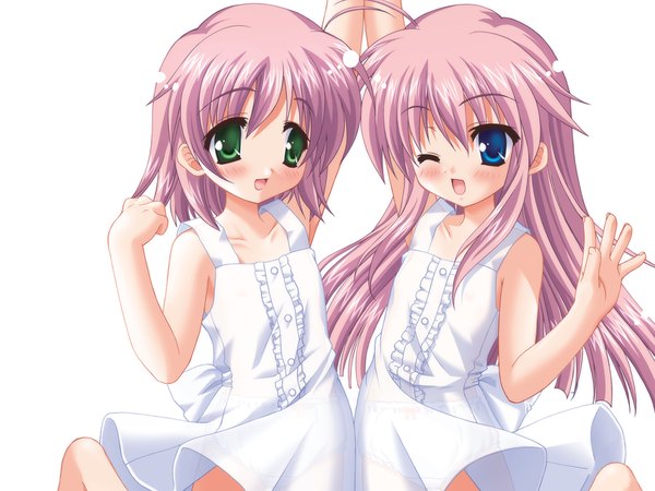 Anime picture 1280x960 with nanami to konomi no oshiete abc hajimete no oisha-san studio ring asakura maina asakura yuuna loli twins