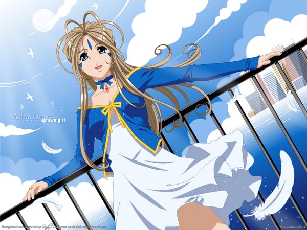 Anime picture 1600x1200 with aa megami-sama anime international company belldandy sandy (artist) fujishima kousuke tagme