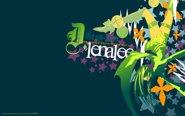 Anime picture 2560x1600 with d.gray-man lenalee lee highres wide image blue background