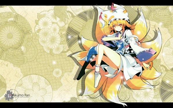 Anime picture 1920x1200 with touhou yakumo ran highres wide image girl