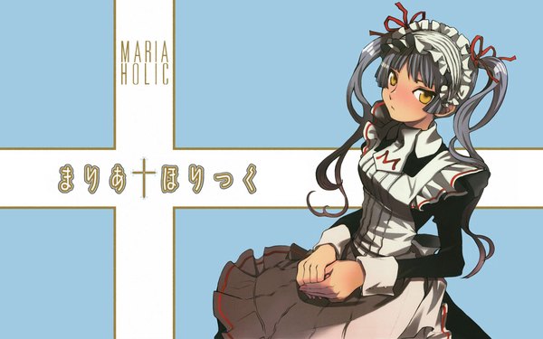 Anime picture 1920x1200 with maria holic shaft (studio) shinouji matsurika highres wide image maid