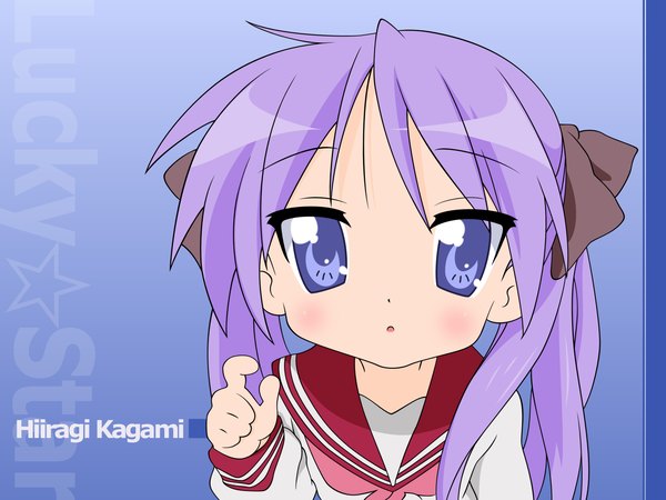 Anime picture 1600x1200 with lucky star kyoto animation hiiragi kagami girl