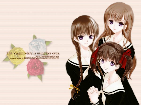 Anime picture 1024x768 with maria-sama ga miteru studio deen fukuzawa yumi toudou shimako shimazu yoshino