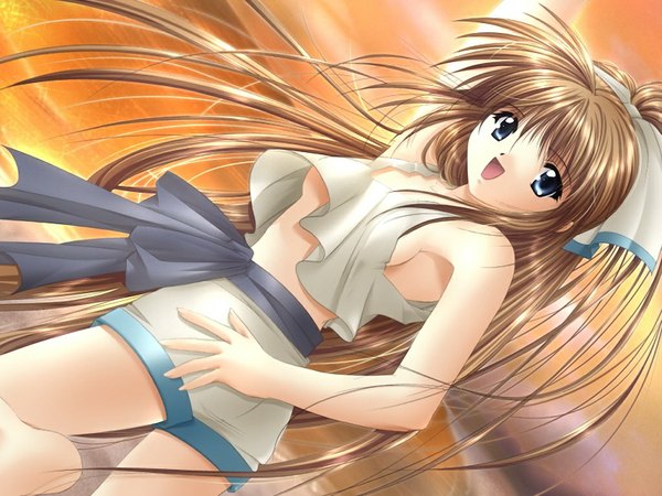 Anime picture 1024x768 with my fair angel (game) erin (my fair angel) blue eyes light erotic blonde hair game cg girl